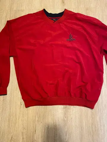 ANTIGUA 골프 코스 로고 나일론 자켓 빨간색