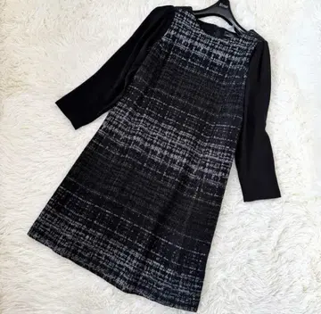 그레이스 콘티넨탈 라메 믹스 자카드 원피스 36