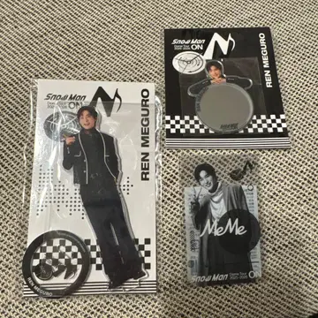 [새상품 미개봉] SnowMan ON_메구로 렌 굿즈 (3점 세트)