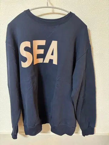 WIND AND SEA 트레이닝복 네이비 금 로고