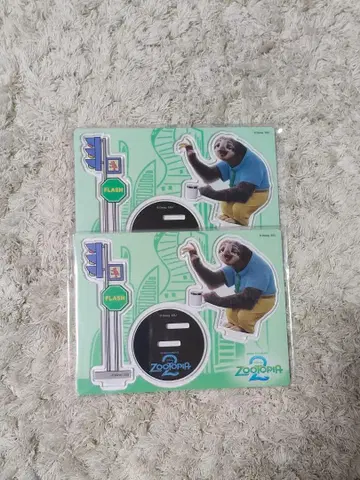 주토피아2 해피 복권 플래시 아크릴 스탠드 프롭스