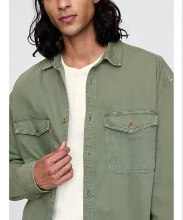 울트라 소프트 데님 빅 셔츠 GAP