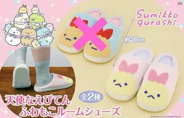 스미코구라시 천사 에비텐 포근포근 룸슈즈 핑크