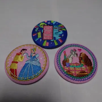 디즈니/캐릭터 핀 배지 3개 세트