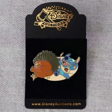 [ 레어 ] DisneyAuctions 땡스기빙 스티치 핀 배지