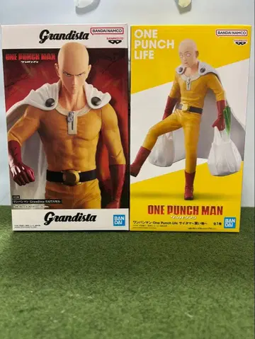 [ 미개봉 새상품 ] 원펀맨 사이타마 피규어 2세트