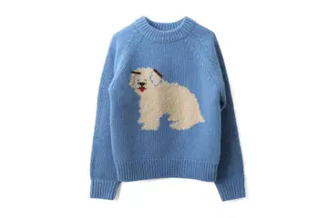 CHILD WOMAN 모프모프 DOG 크루넥 풀오버