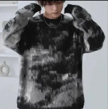 MONO-MART kn720 M 니트 스웨터 블랙 블랙