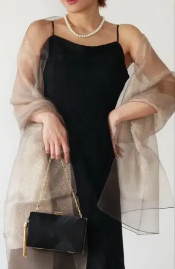 파티 포멀 드레스 숄 골드 베이지 결혼식 myshawty