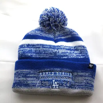 로스앤젤레스 다저스 2024년 월드 챔피언 기념 니트 모자