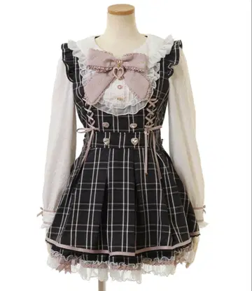 리즈리사 프릴 요크 리본 셋업 그레이