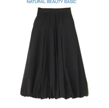NATURAL BEAUTY BASIC 벌룬 스커트 블랙 M 사이즈