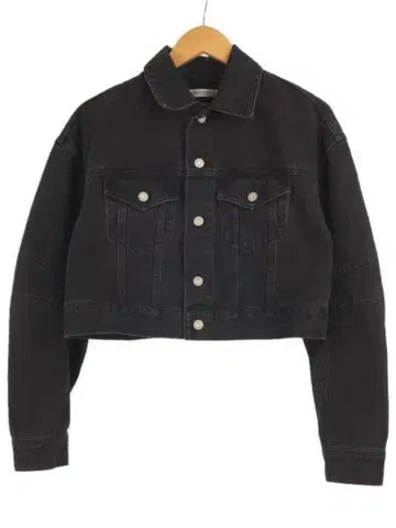 moussy 마우지 블랙 데님 크롭 자켓