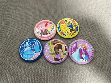 디즈니 자수 캔뱃지 5개 세트