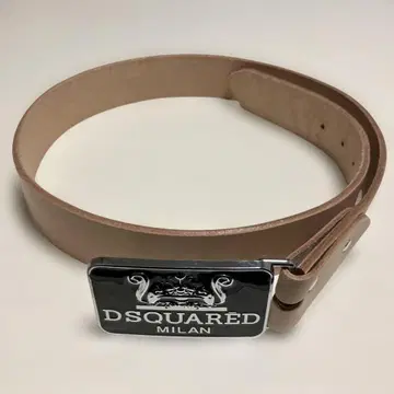 DSQUARED 베이지 가죽 벨트