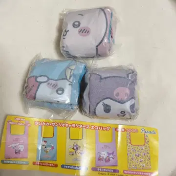치이카와 x 산리오 캐릭터즈 에코백 가챠 세트
