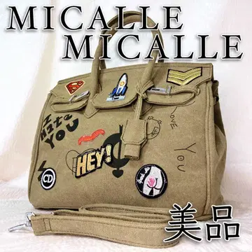 [ 새상품급! ] MICALLE MICALLE 2way 토트 캔버스 와펜