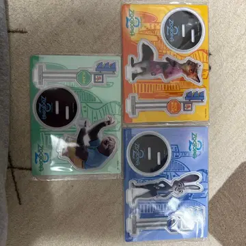 해피 복권 G상 주토피아 아크릴 스탠드 3개 세트