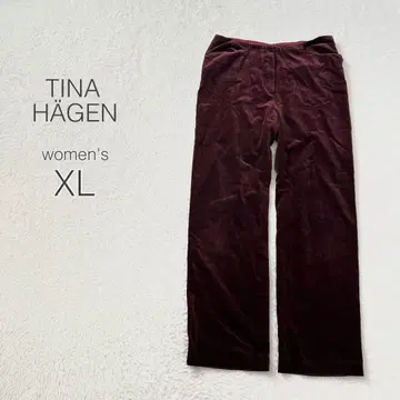 [티나하겐] 벨로아 팬츠 면100 USA제 고급스러움 깔끔함 빅 사이즈