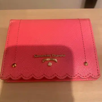사만다 타바사 3단 폴더형 지갑 핑크