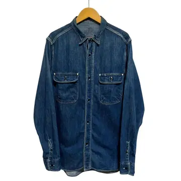 O SUNNY SPORTS 데님 셔츠 블루 일본제 남성용 S~M 상당