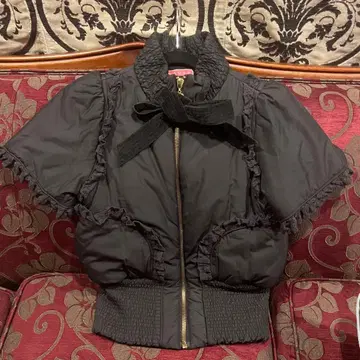 MANOUSH 마누슈 프릴 숏 다운 자켓 리본 36