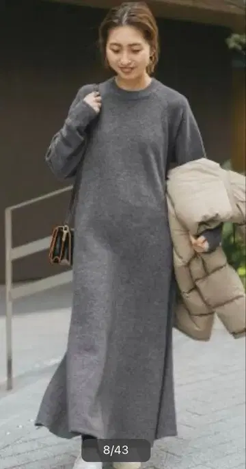 스픽앤스팬 플레어헴 원피스