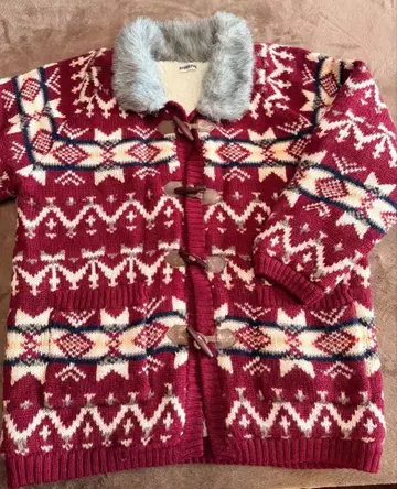 Higripas 크리스마스 패턴 가디건