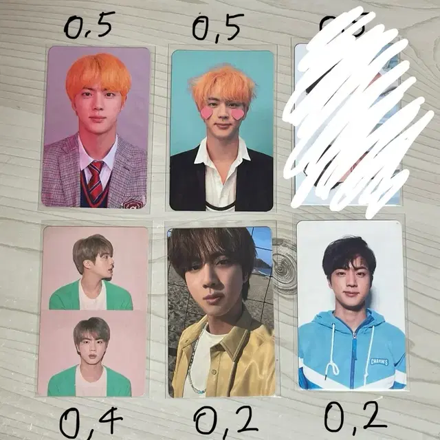 방탄소년단 럽셀 페르소나 석진 포카 판매