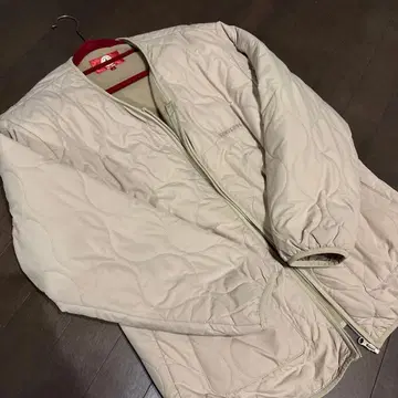 CONVERSE 퀼팅 자켓 M 베이지