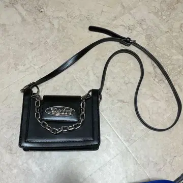 즉시 구매 가능 X-girl 숄더백 블랙 체인 포함