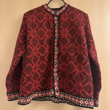 L.L.Bean 빨간색 긴팔 가디건