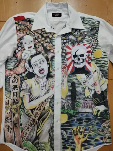 커스텀 호러 셔츠 호러 서브컬쳐, 페인트 셔츠, 아나키 셔츠