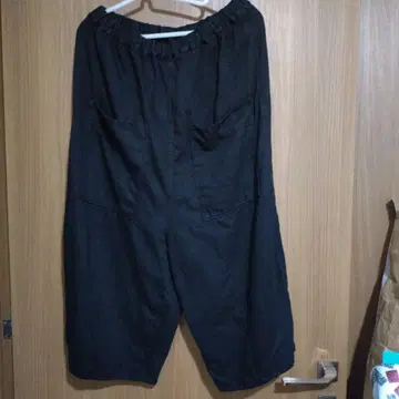 tumugu 솔리드 린넨 팬츠 BLACK 택 포함