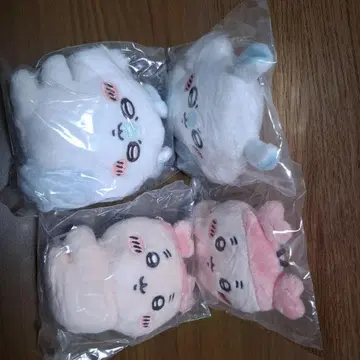 치이카와 (먼작귀) 클립 봉제 인형 2 모몽가 & 카니쨩 4체 세트