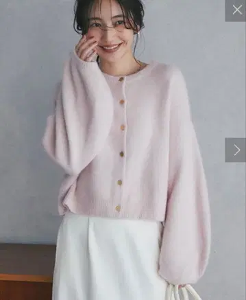 러브티크 봉봉 헤어리 울 가디건