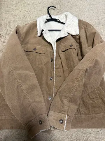브라운 코듀로이 보아 자켓 L
