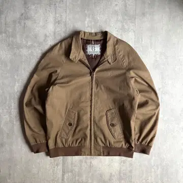 [00s vintage] 스윙탑 지퍼 블루종 브라운 짧은 기장 구제 의류