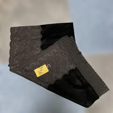 새상품! 블랙 벨벳 숄 레이스