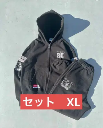 넘버링 체크 집 후디 x 스웨트 팬츠