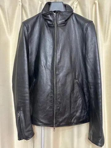 나노 유니버스 블랙 가죽 싱글 라이더 자켓