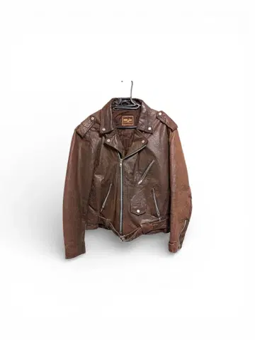 style international 브라운 라이더 자켓