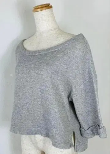 어반 리서치 일본제 5부 소매 맨투맨 보트넥