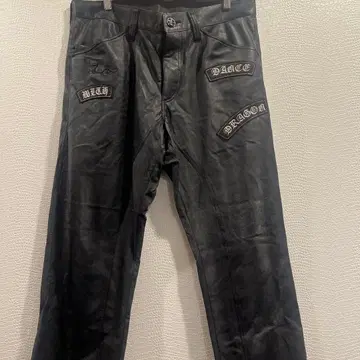 댄스 위드 드래곤 골프 팬츠 블랙 가죽 팬츠