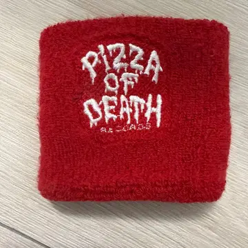PIZZA OF DEATH 리스트 밴드 빨간색