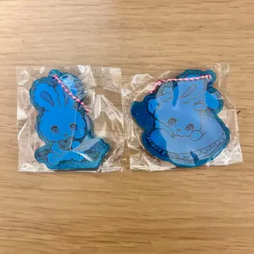 foxy 일러스트 가챠 캡슐 토이 볼체인 2개