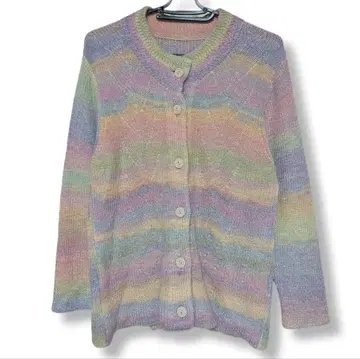 Lierna 멀티 컬러 니트 가디건 모헤어 실크