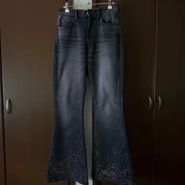 최저가 MASU STARDUST BELL-BOTTOM JEANS 44