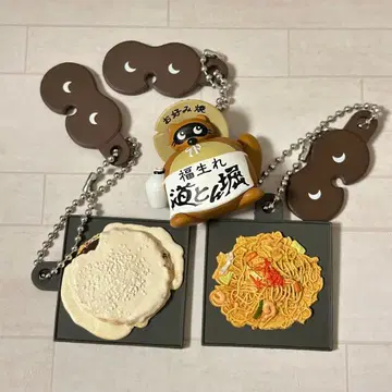 가챠가챠 오코노미야키 미치톤보리 미니어처 참 3종 세트