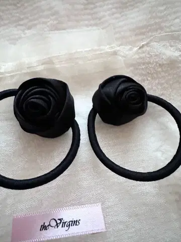 the virgins 로즈 리본 헤어 밴딩